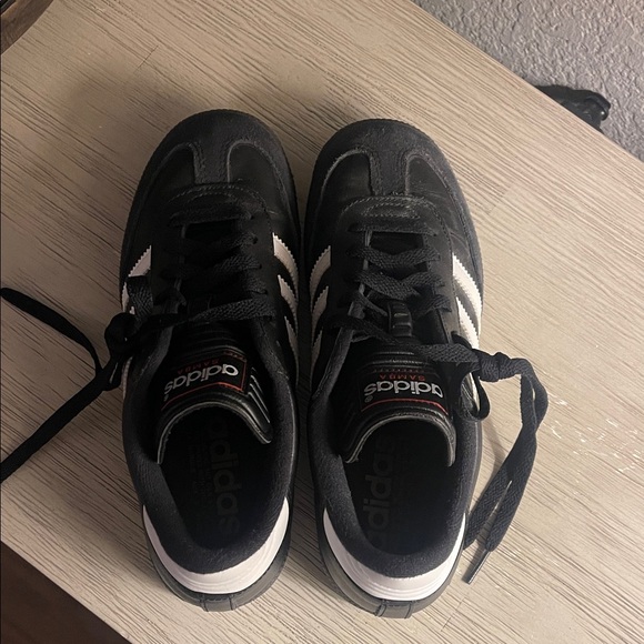 Adidas Samba Black with White Stripes Men's 5.5 - Picture 2 of 11